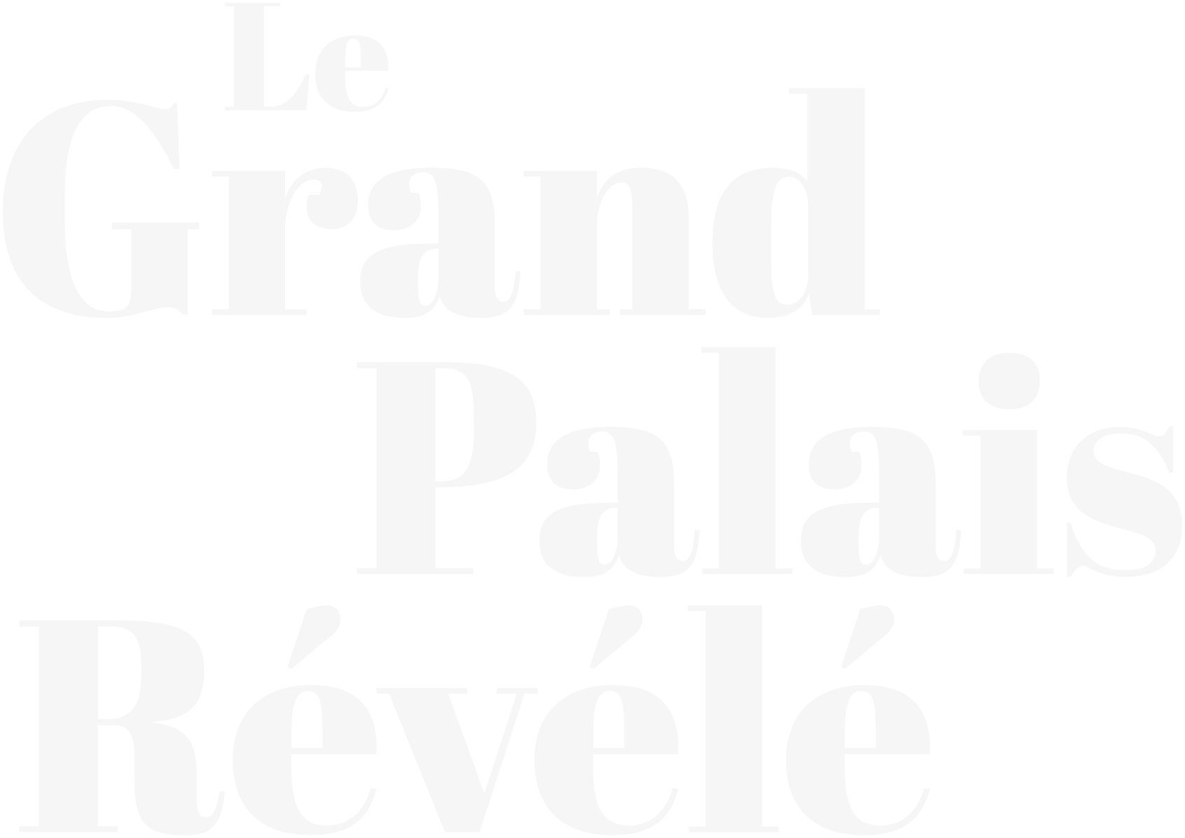 Le Grand Palais Revele